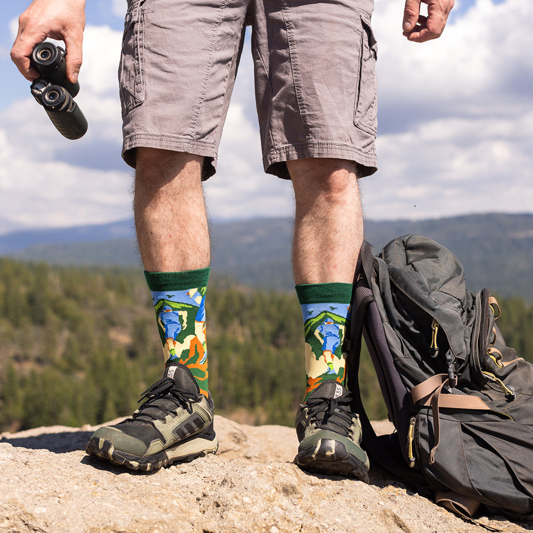Rise and Climb (Green) Socks