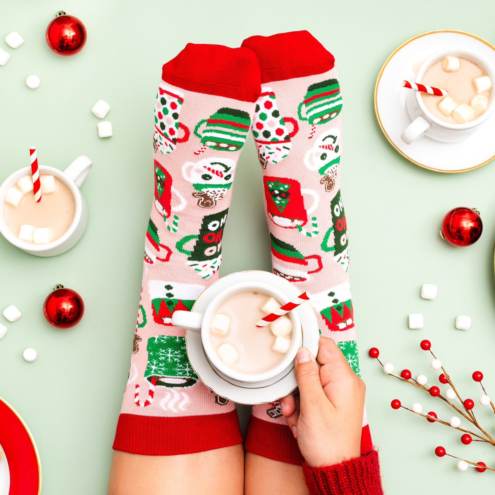 Hot Cocoa and Chill Socks
