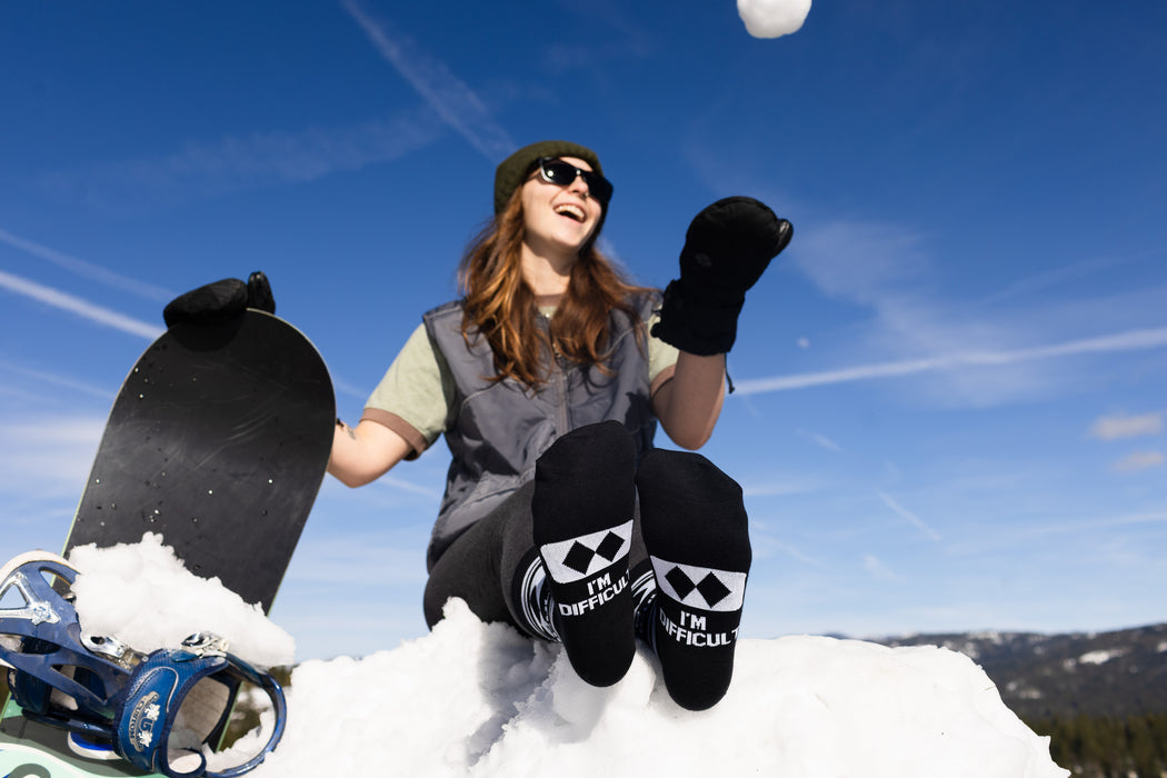 I'm Difficult Funny Ski Socks Gift for Men and Women