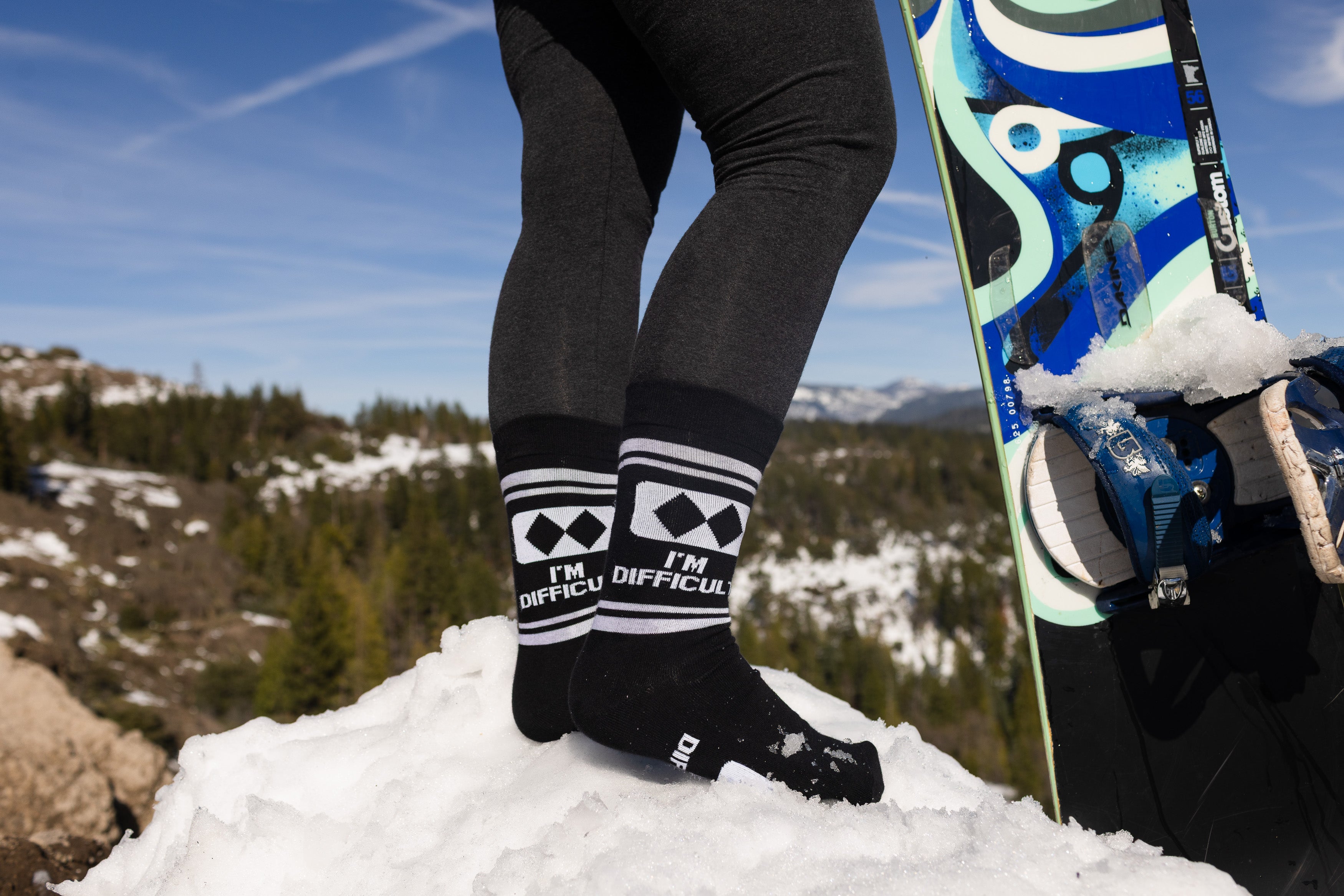 I'm Difficult Funny Ski Socks Gift for Men and Women · Lavley