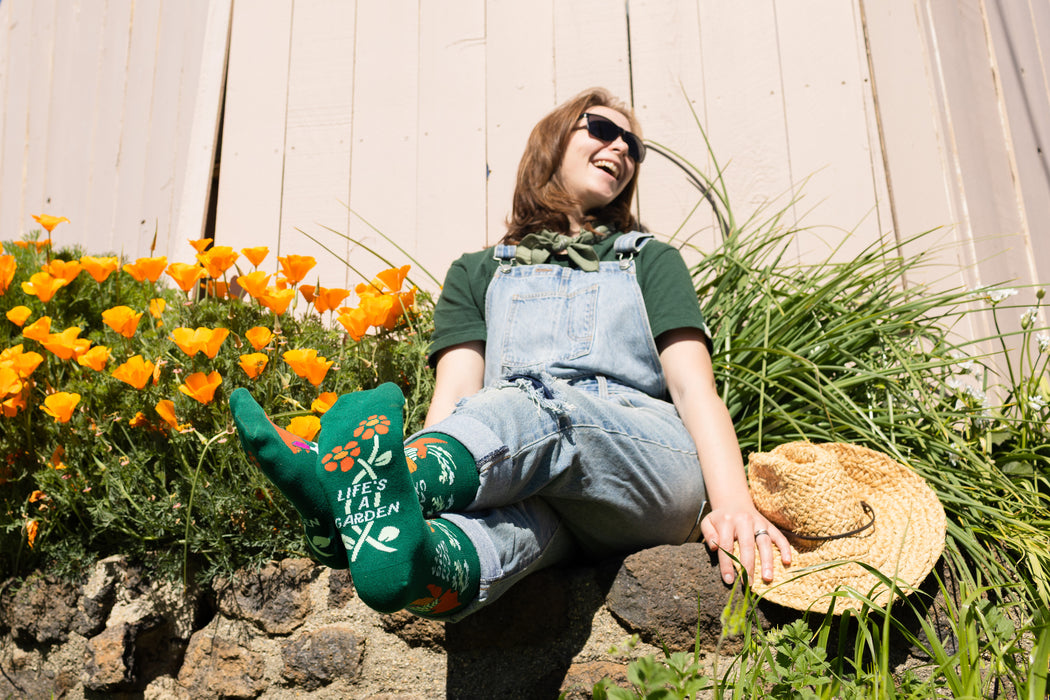 Can You Dig It Life's A Garden Socks - Plant Gift for Women