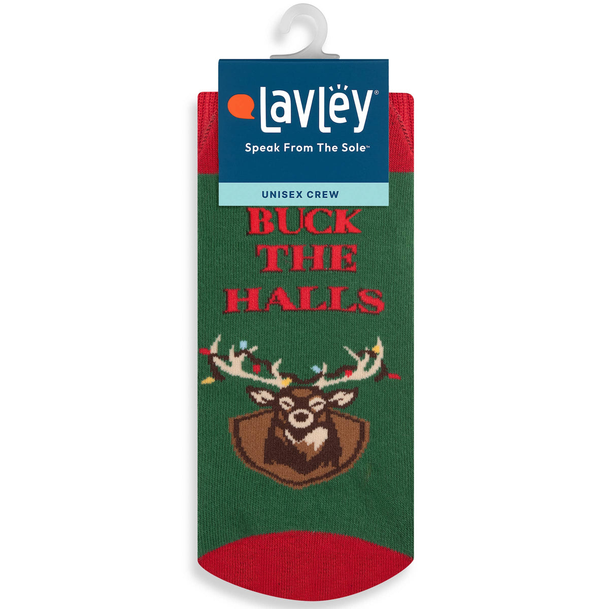 Buck the Halls Funny Christmas Socks for Men who Hunt