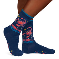 Scorpio Season Astrology Socks Birthday Gift for Women