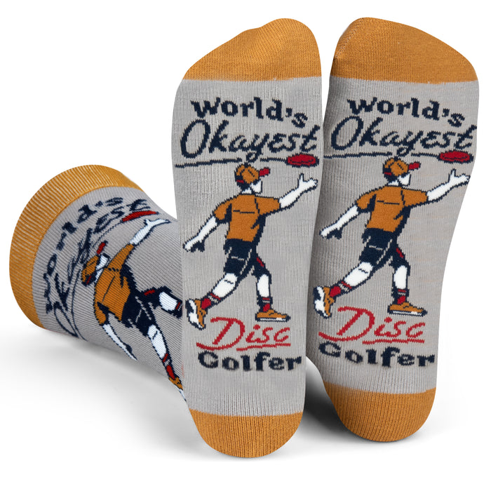 World's Okayest Disc Golfer Socks