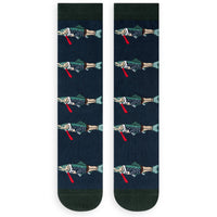 Trout of Office Funny Fishing Socks for Men