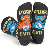 Purr Evil Cat Socks