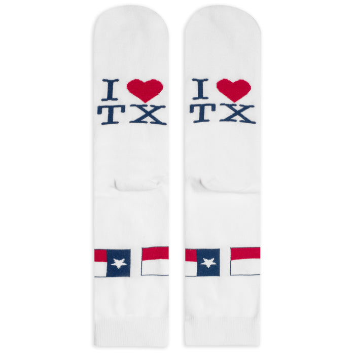 I Heart TX Texas Socks