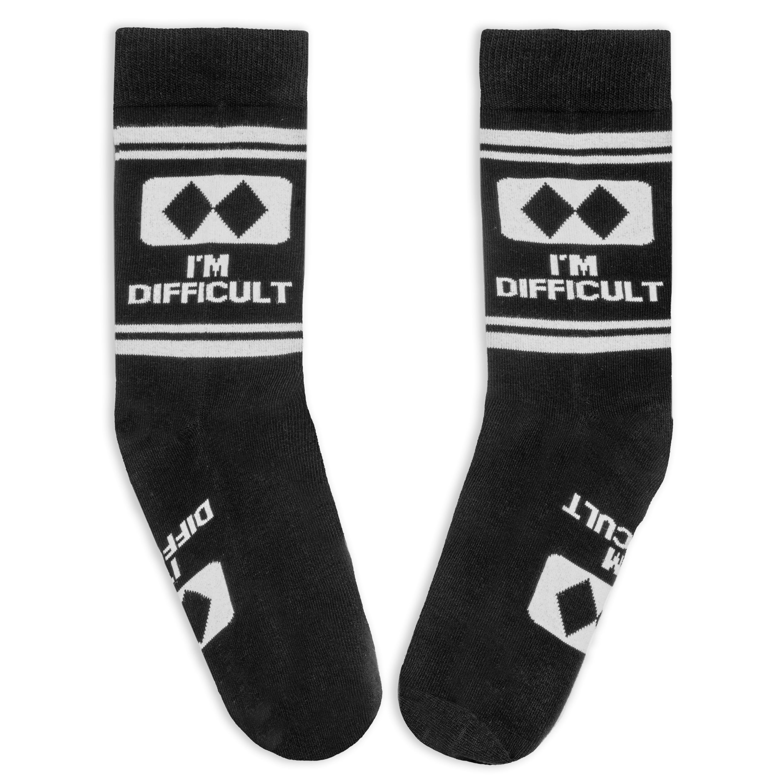 I'm Difficult Funny Ski Socks Gift for Men and Women