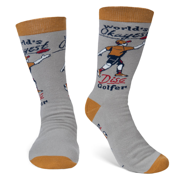 World's Okayest Disc Golfer Socks