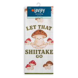 Let That Shiitake Go Mushroom Microfiber Kitchen Tea Towel 