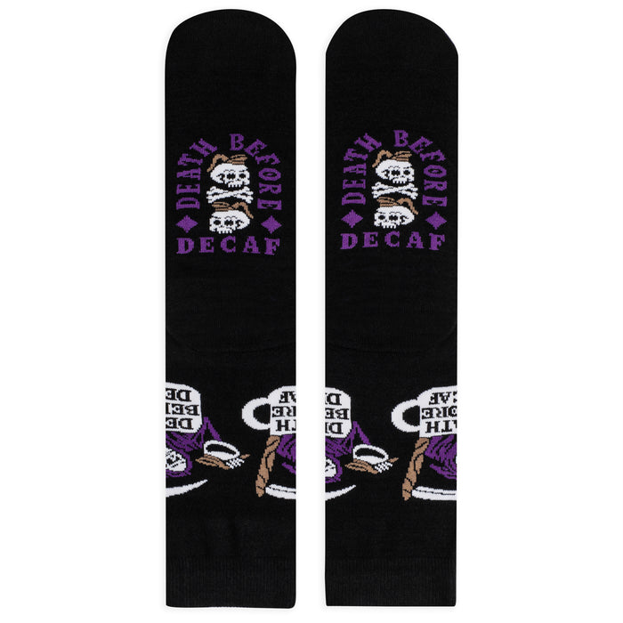 Death Before Decaf Socks for Coffee Lovers