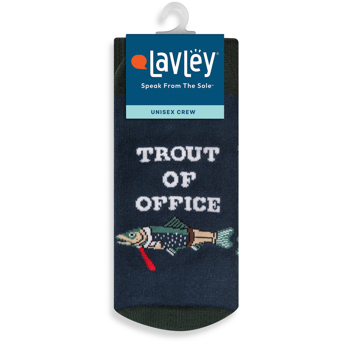 Trout of Office Funny Fishing Socks for Men