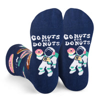 Go Nuts for Donuts Crazy Colorful Funny Kids Socks