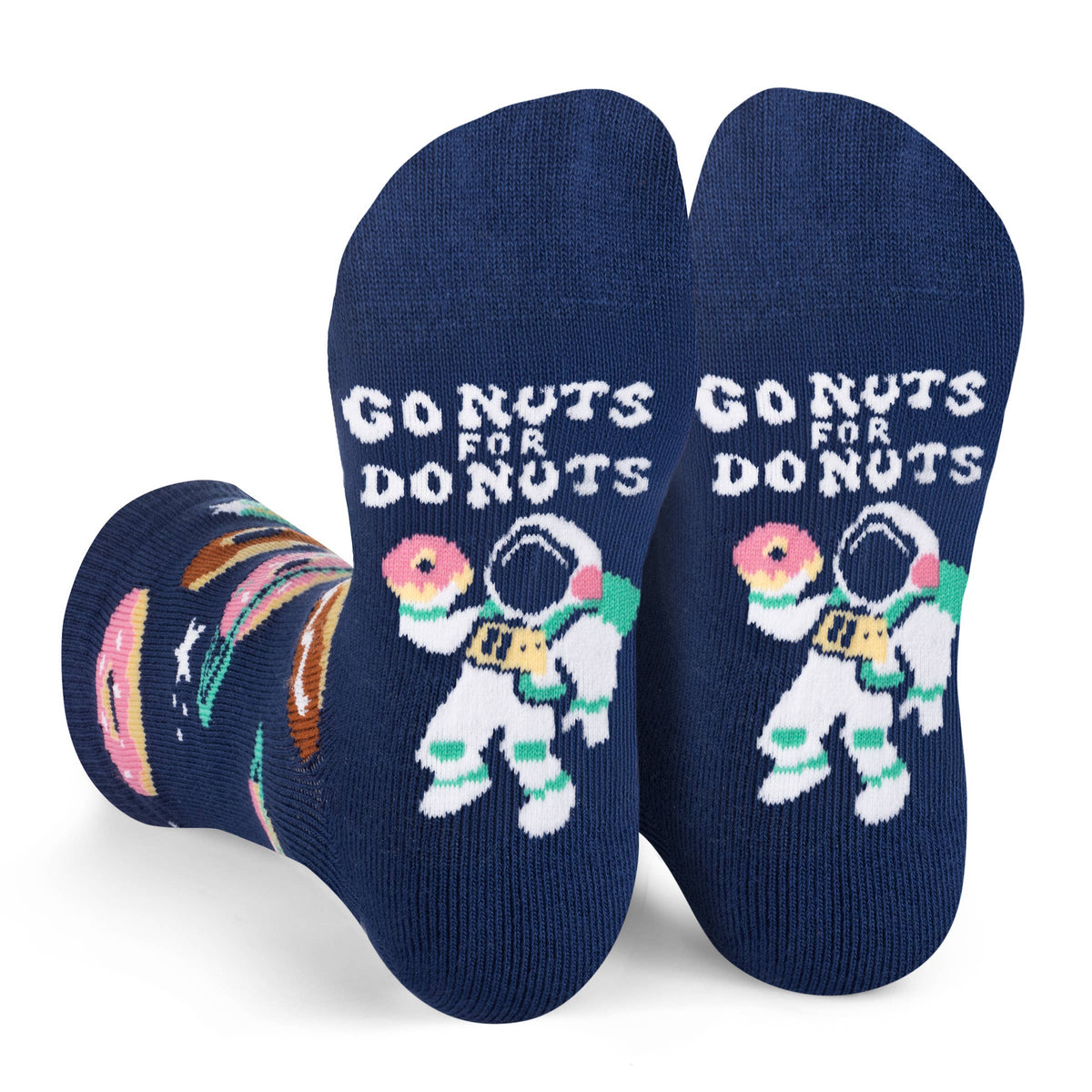 Go Nuts for Donuts Crazy Colorful Funny Kids Socks