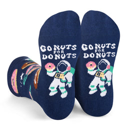 Go Nuts for Donuts Crazy Colorful Funny Kids Socks