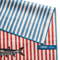 Stay Salty Cute Sardine Design Microfiber Kitchen Tea Towel