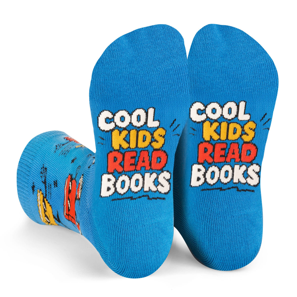 Cool Kids Read Books Colorful Socks for Boys and Girls