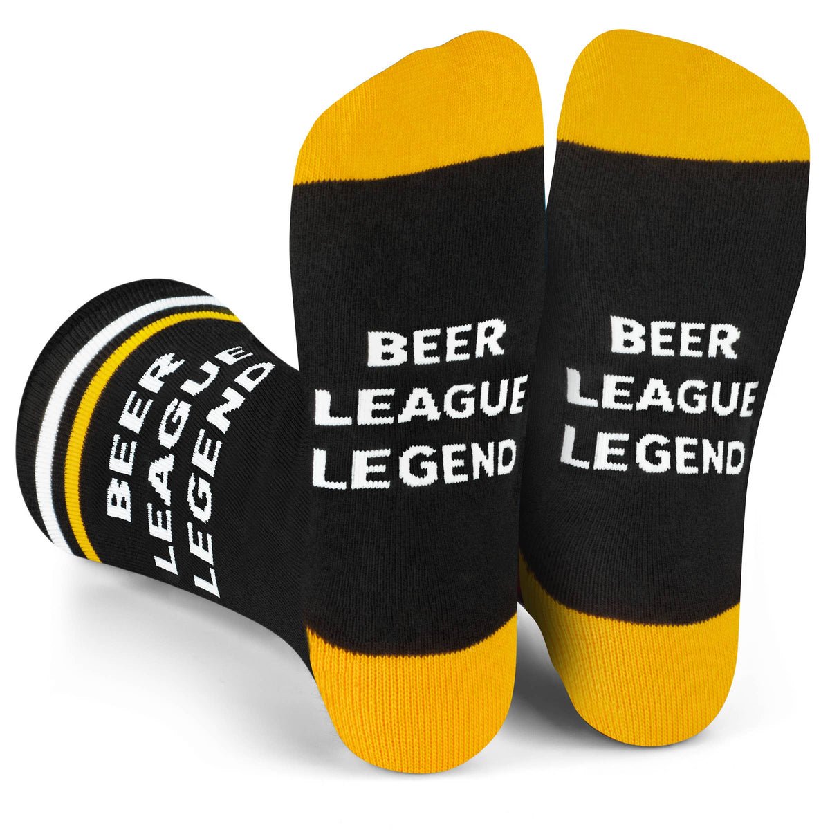 Beer League Legend Funny Socks for Men Who Play Sports