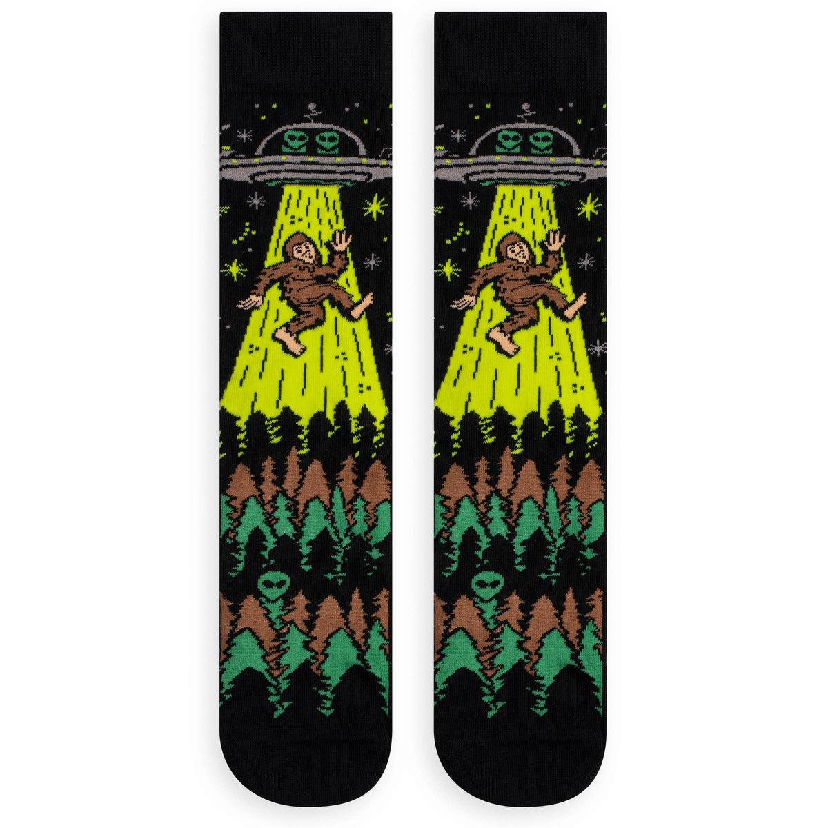 Get In Loser Funny Bigfoot & Alien Crazy Socks for Men