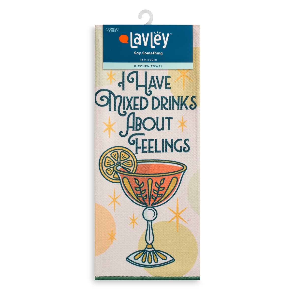 I Have Mixed Drinks About Feelings Microfiber Kitchen Towel