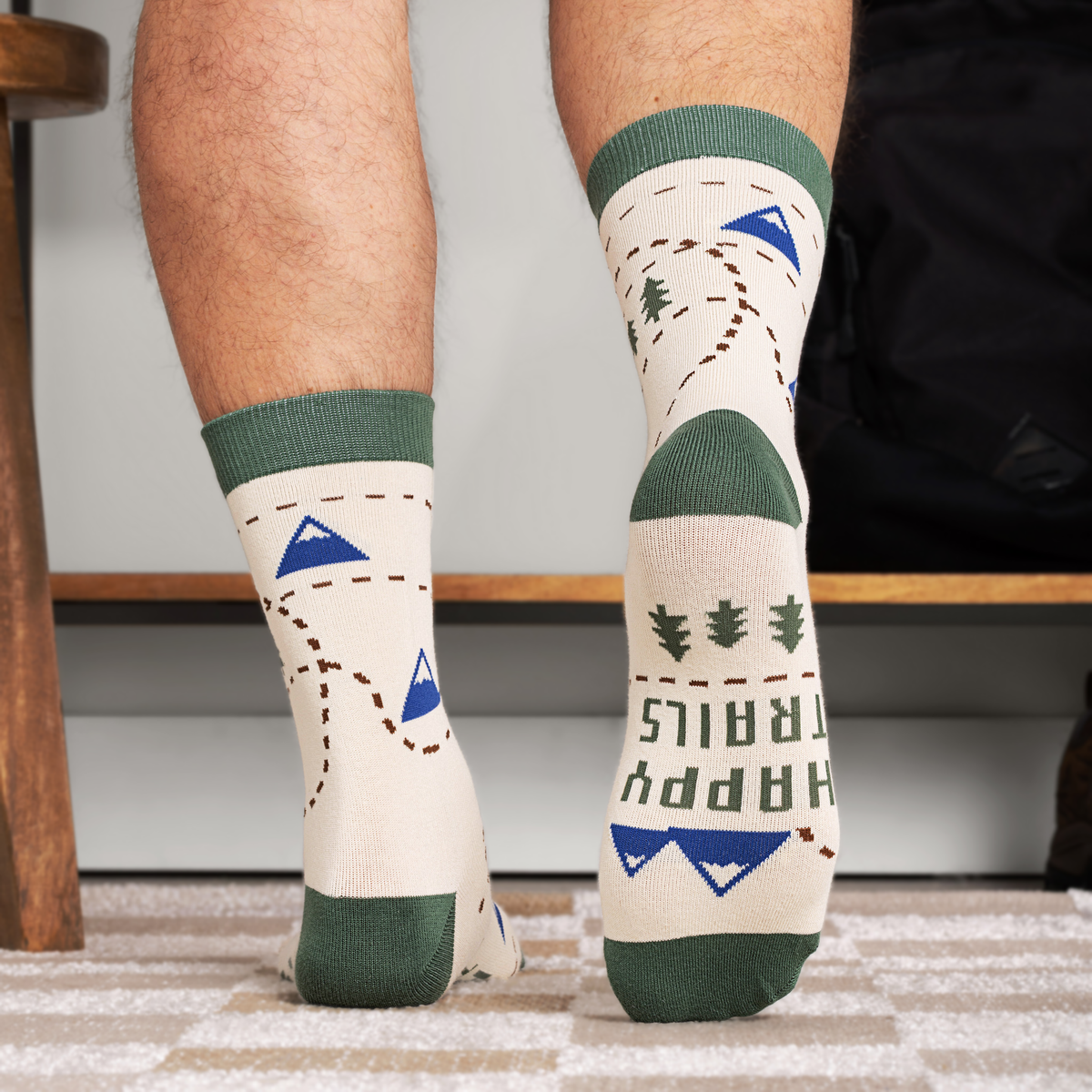 Happy Trails Socks for Hikers and Travelers