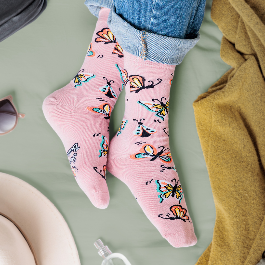 Social Butterfly Socks for Women