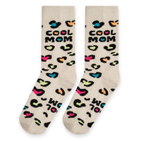 Cool Mom Socks with Cute Colorful Leopard Print Design