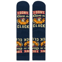 I Don't Give a Cluck Funny Chicken Socks