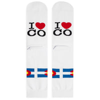 I Heart CO Colorado Socks (White)