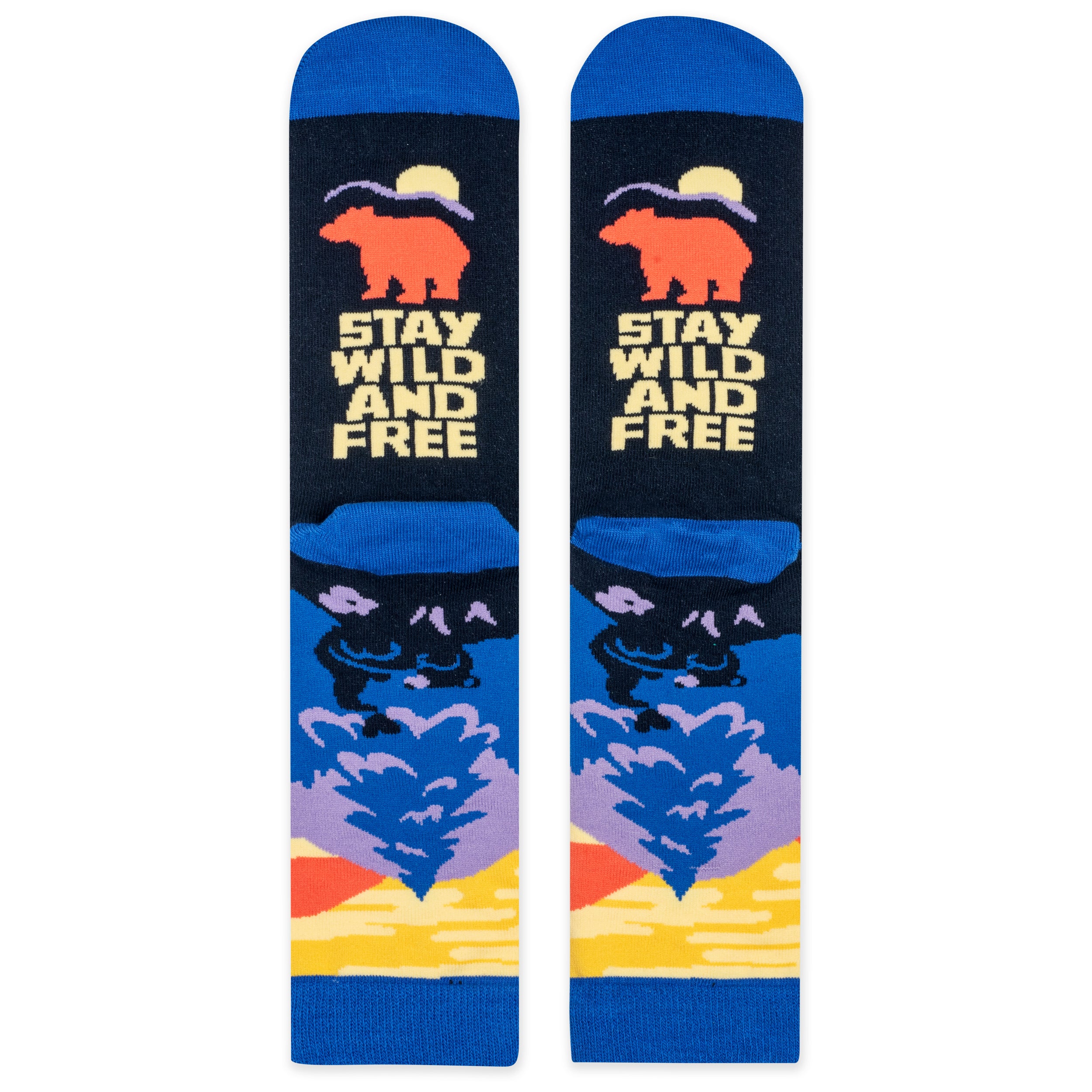 Stay Wild and Free Socks For Outdoorsy People