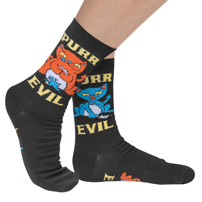 Purr Evil Cat Socks