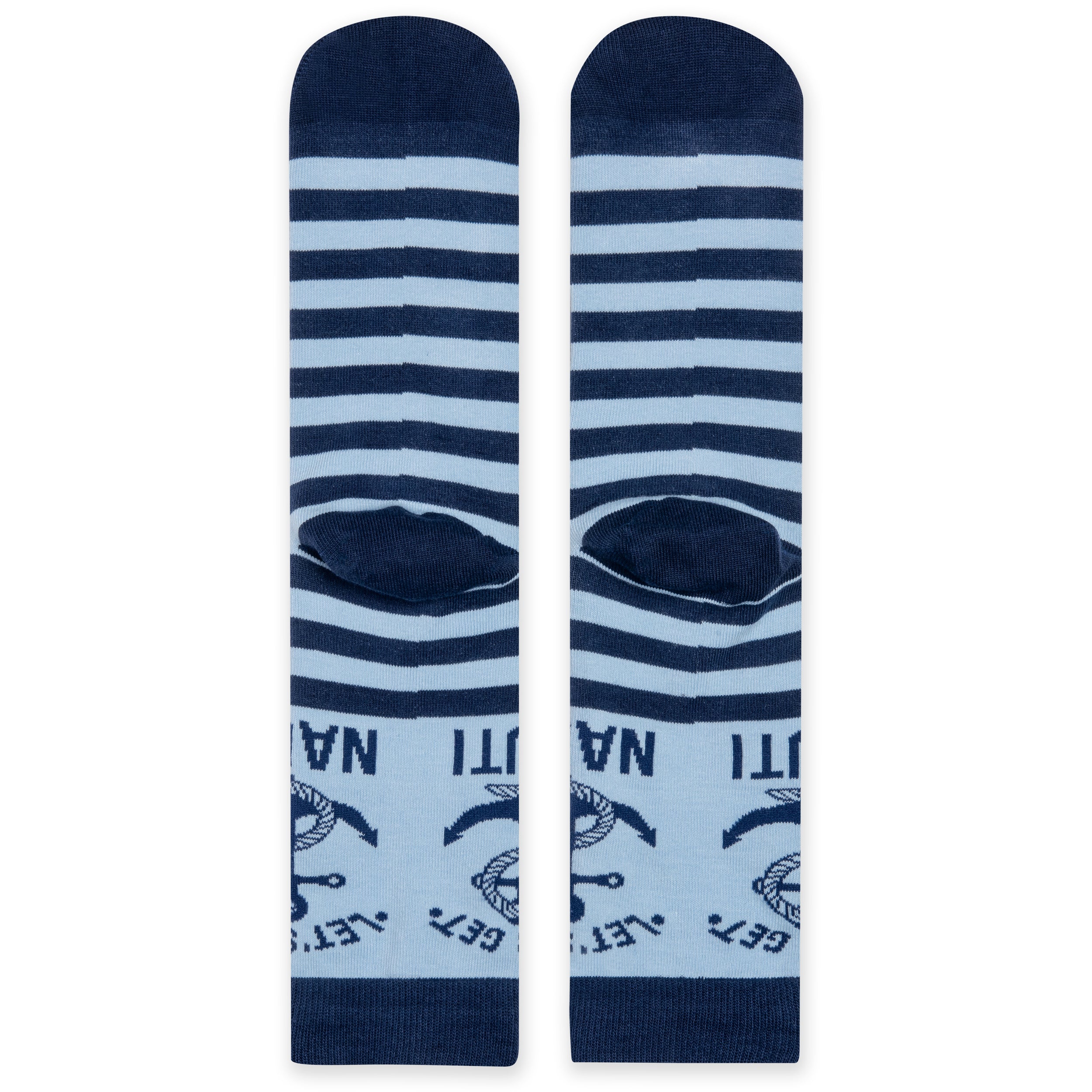 Let's Get Nauti Funny Nautical Socks for Boat and Ocean Lovers