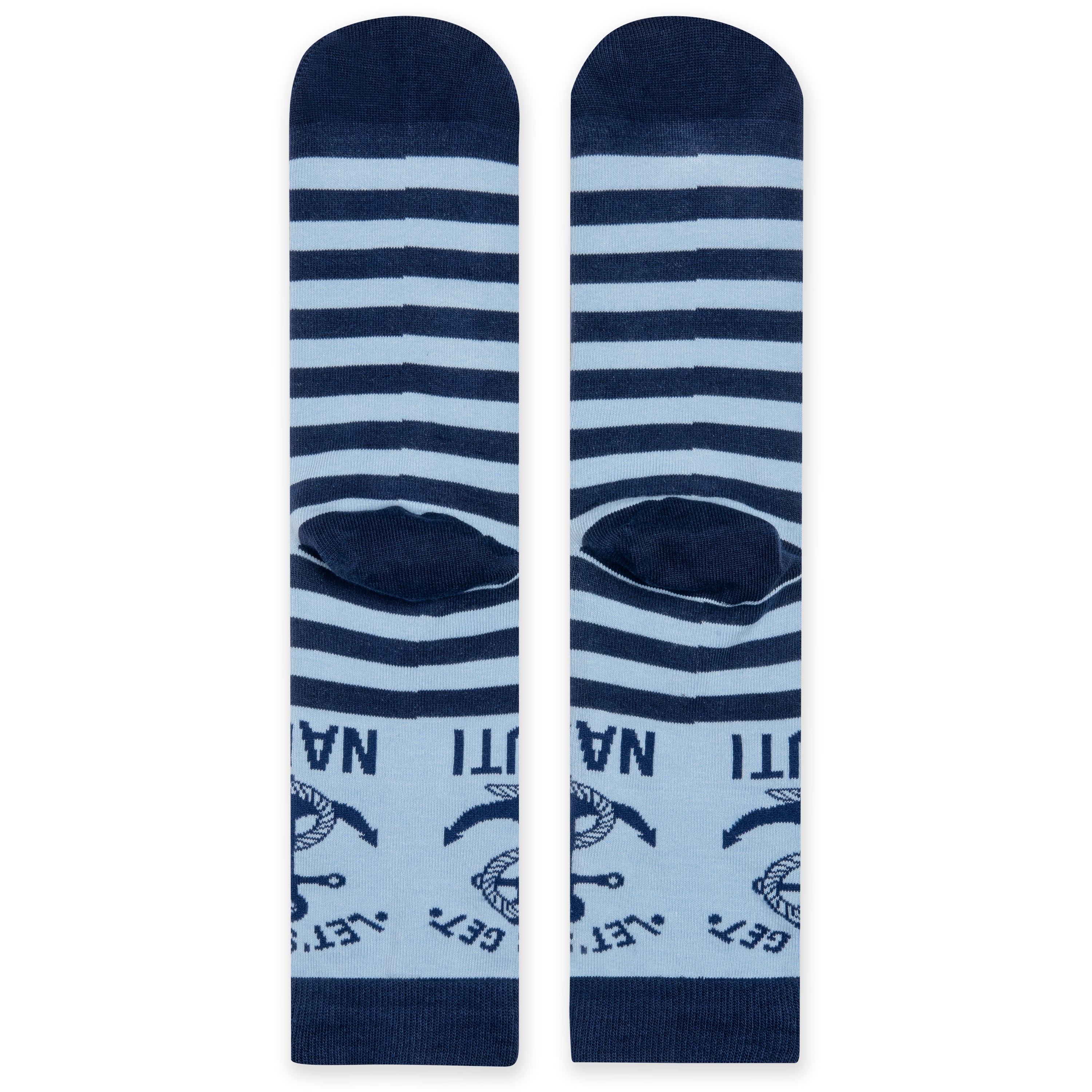 Let's Get Nauti Funny Nautical Socks for Boat and Ocean Lovers