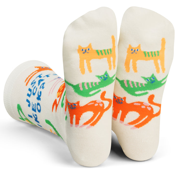I Just Like Cats OK? Socks for Cat Lovers