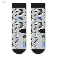 Eat, Sleep, Hockey Kids Socks for Boys and Girls