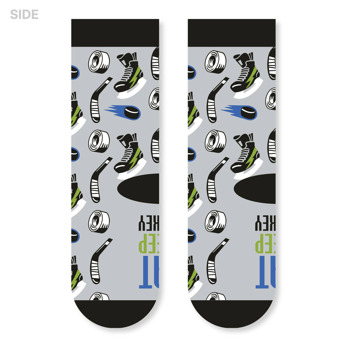 Eat, Sleep, Hockey Kids Socks for Boys and Girls