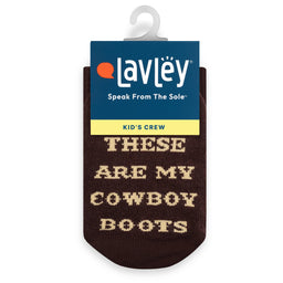 These Are My Cowboy Boots Funny Western Kids Socks for Boys