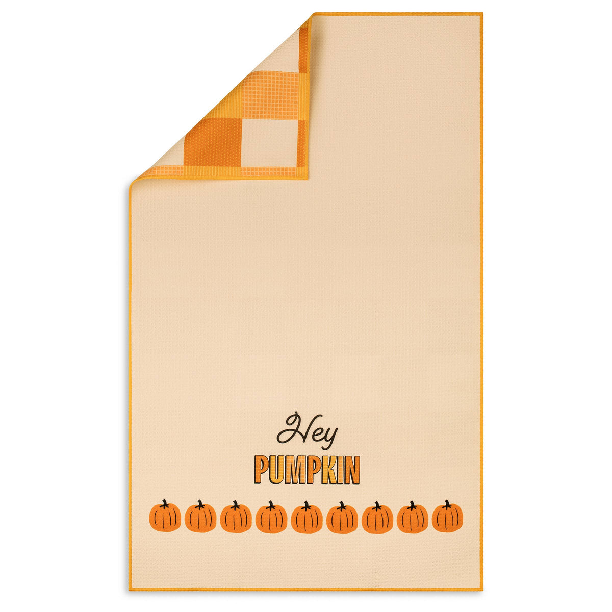 Hey Pumpkin Fall Halloween Microfiber Kitchen Tea Towel