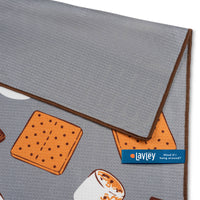 S'more Please Funny Camping Design Microfiber Kitchen Towel