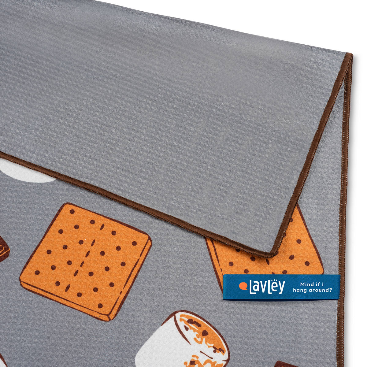 S'more Please Funny Camping Design Microfiber Kitchen Towel