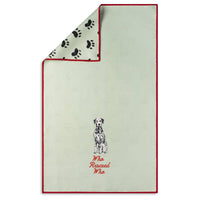 Who Rescued Who Cute Dog Lover Microfiber Kitchen Tea Towel