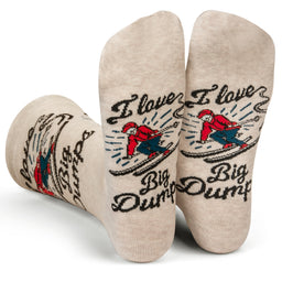 I Love Big Dumps Funny Socks for Skiers and Snowboarders