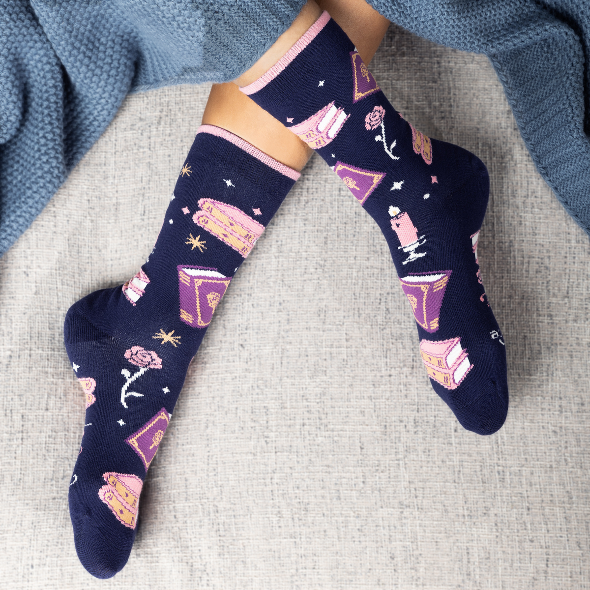 Romance Reader Socks for Women who Love Books and Reading