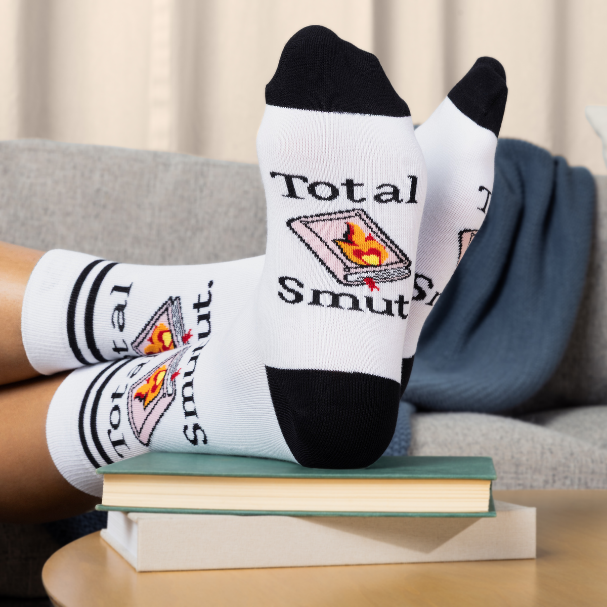 Total Smut Book Socks for Women who Love Smutty Romance