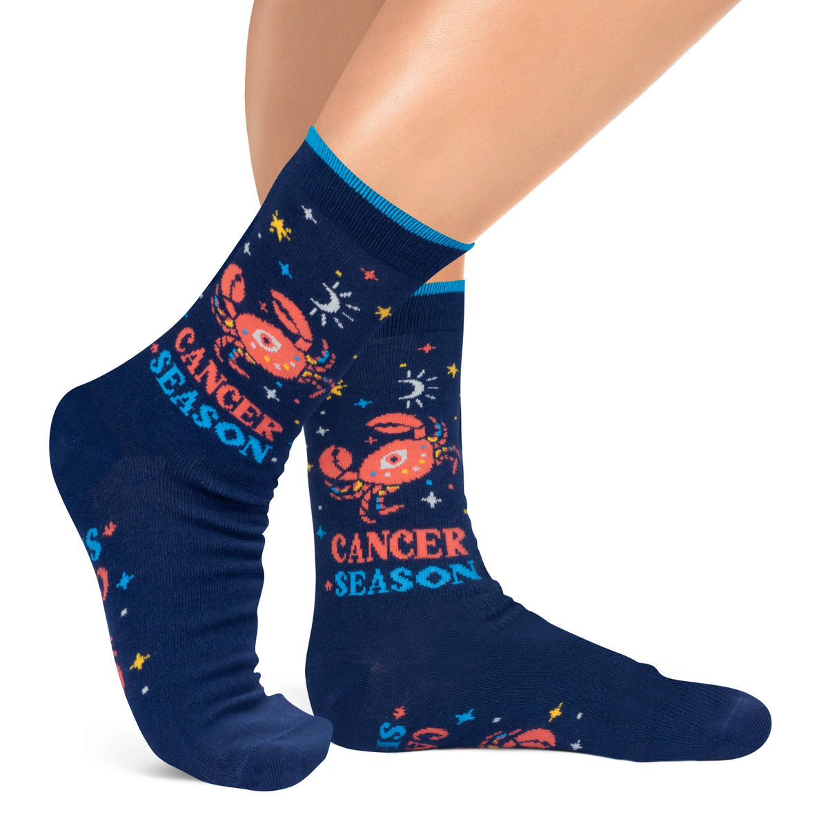 Cancer Season Astrology Socks Birthday Gift for Women