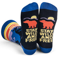 Stay Wild and Free Socks For Outdoorsy People