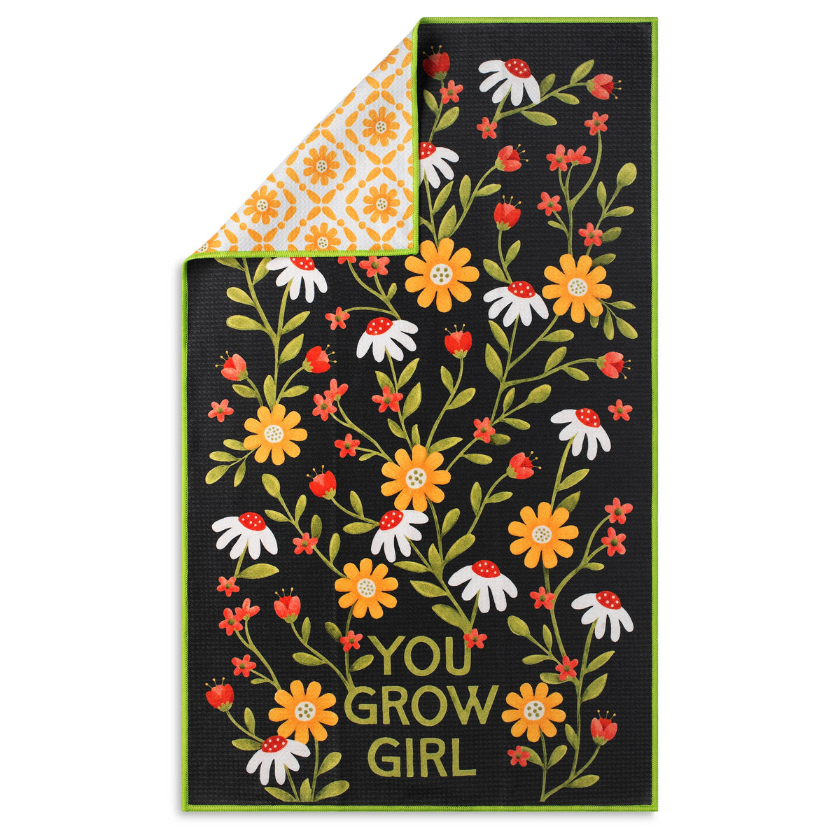 You Grow Girl Inspirational Microfiber Kitchen Tea Towel