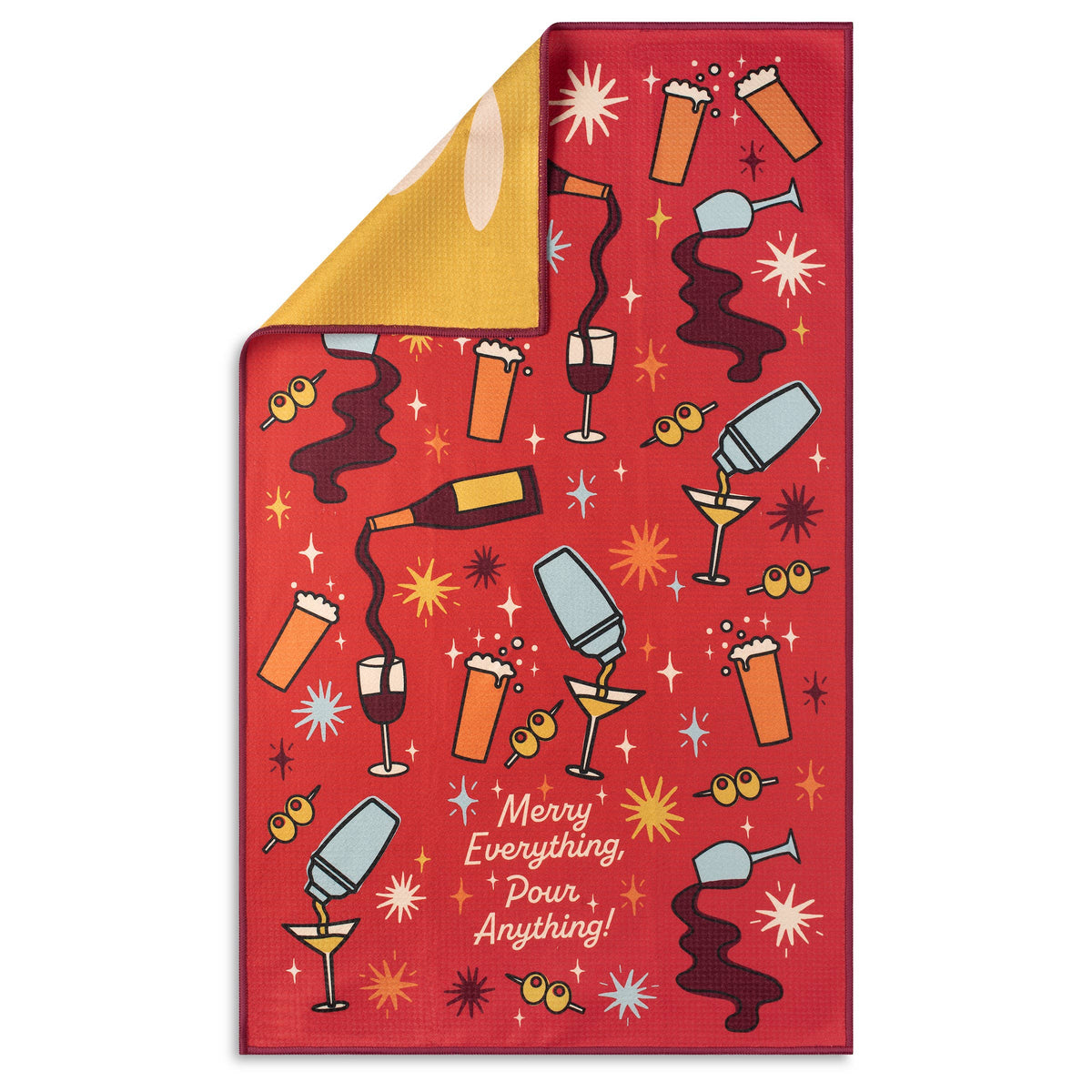 Merry Everything Pour Anything Christmas Kitchen Towel