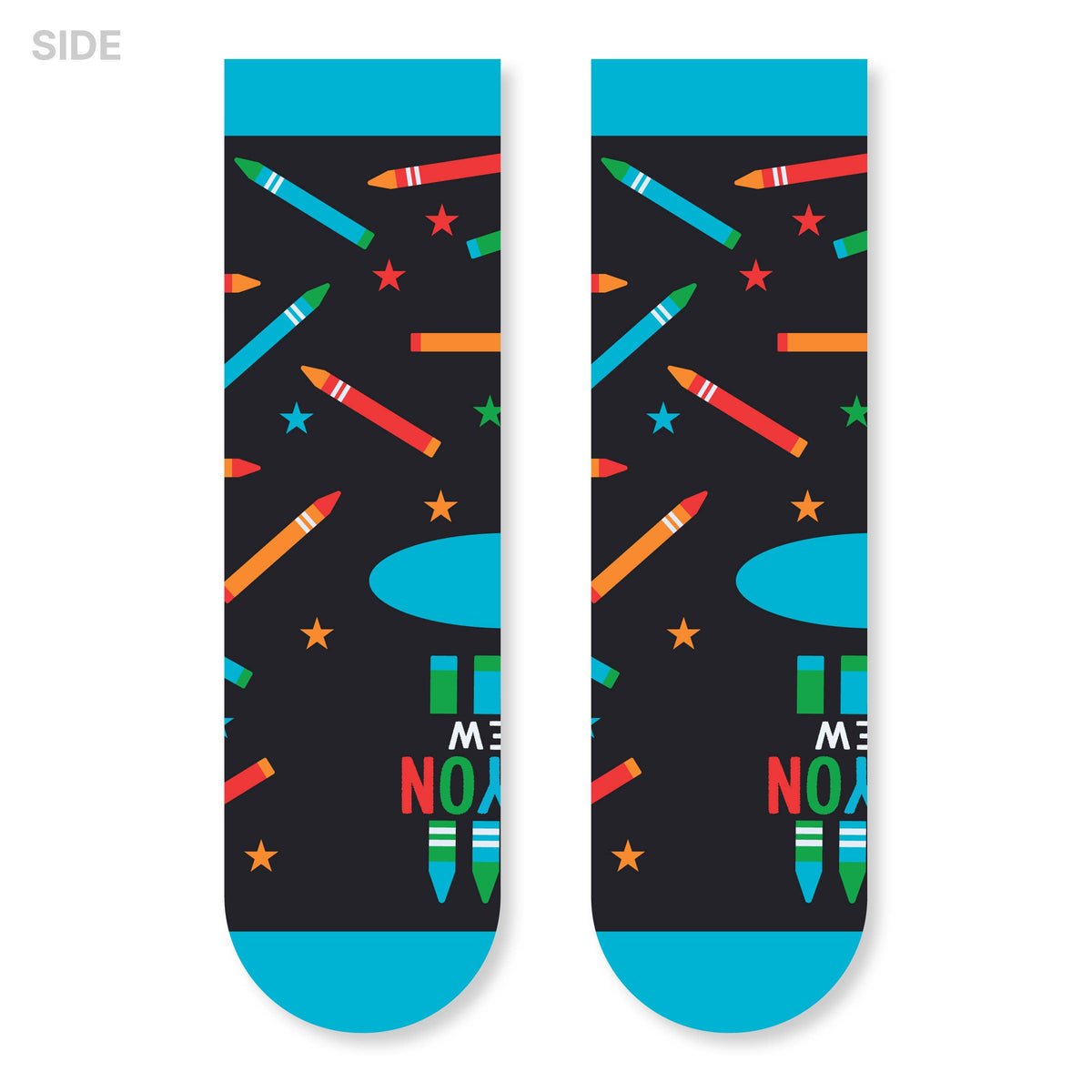 Crayon Crew Colorful Crazy Socks for Kids