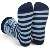 Let's Get Nauti Funny Nautical Socks for Boat and Ocean Lovers